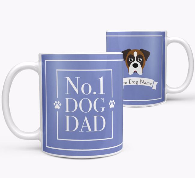Personalised 'No.1 Dad' Mug from your {breedFullName}